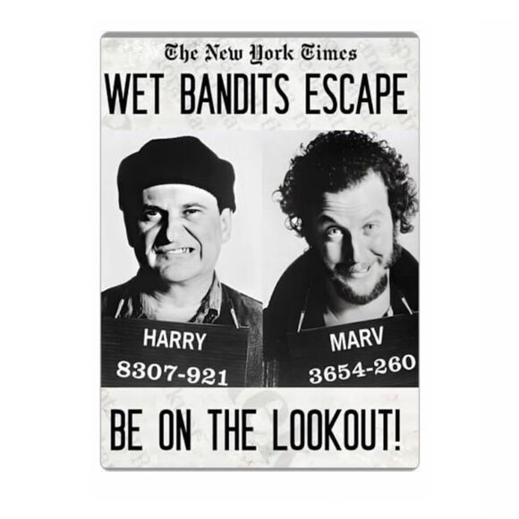 Home Alone Wet Bandits Mug Shot Magnet - Picture 1 of 2